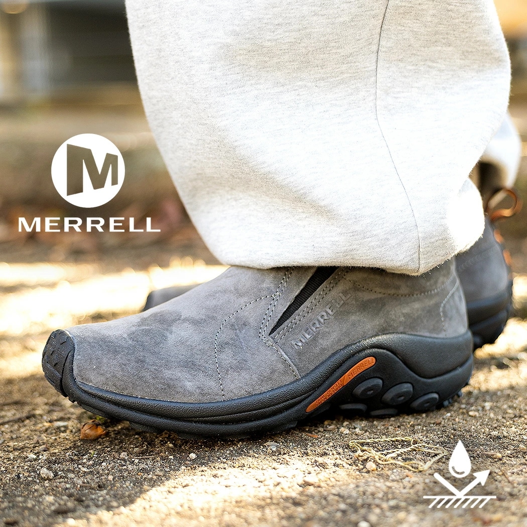 MERRELL JUNGLE MOC PEWTER メレル ジャングルモック シューズ スニーカー ( グレー 灰色 スエード メンズ 国内正規品 J60805 )