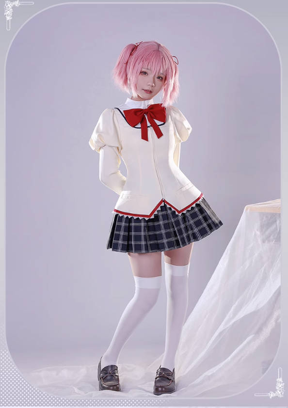 魔法少女まどかマギカ 鹿目まどか 変装 仮装 コスプレ服 コスプレ衣装