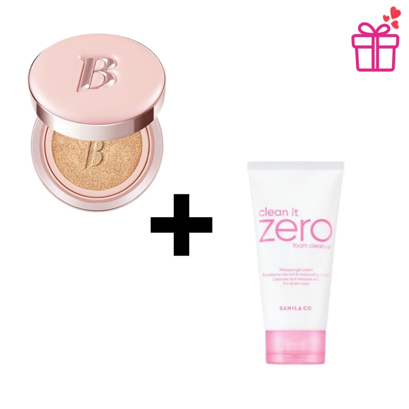 【ベストセレクションセット】エッセンススキンピンククッション12g＋クリーンイットゼロフォームクレンザー150mlツヤ肌密着クッション＋毛穴すっきり洗顔・ 洗顔フォーム 洗顔料 クレンザー メイク