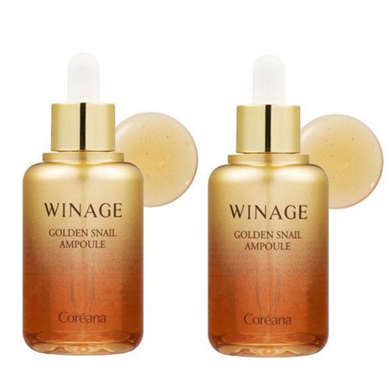 1+1! Coreana ウィネージ ゴールデンスネイルアンプル 50ml WINAGE アンプル 韓国アンプル セラム 韓国セラム 美容液 カタツムリ