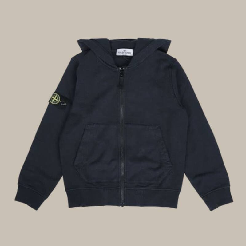 ディモント・ストーン キッズ ワッペンパッチ フーディージャケット（ネイビー） K1S16 6100010 S0040 V0020