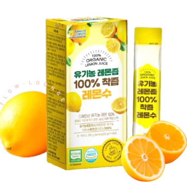 [1ヶ月分] 1+1 オーガニックレモン果汁100% (20g x 28パック) レモンウォータースティック Lemon Stick レモン汁 レモン水 レモンティー レモン汁nfc