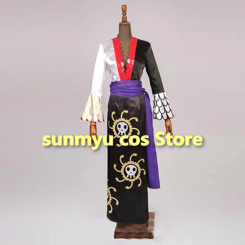 ワンピース ボア・ハンコック 黒色 コスプレ衣装 　サイズオーダー可能