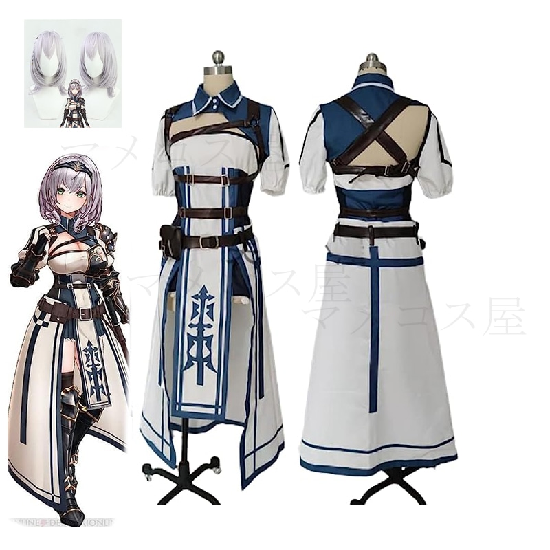 白銀ノエル　コスプレ　しろがね ノエル　にじさんじ　バーチャル　YouTuber Vtuber 　ウィッグ　コスチューム 高級 ハロウィン 学園祭 祭り 6,073円