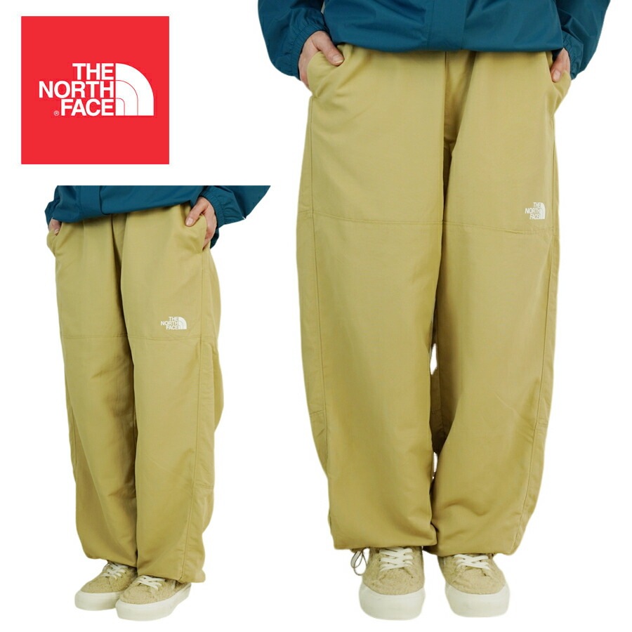ノースフェイス THE NORTH FACEレディース パンツW TNF NYLON EASY PANTSウィメンズ ナイロン イージーパンツKHAKI STO