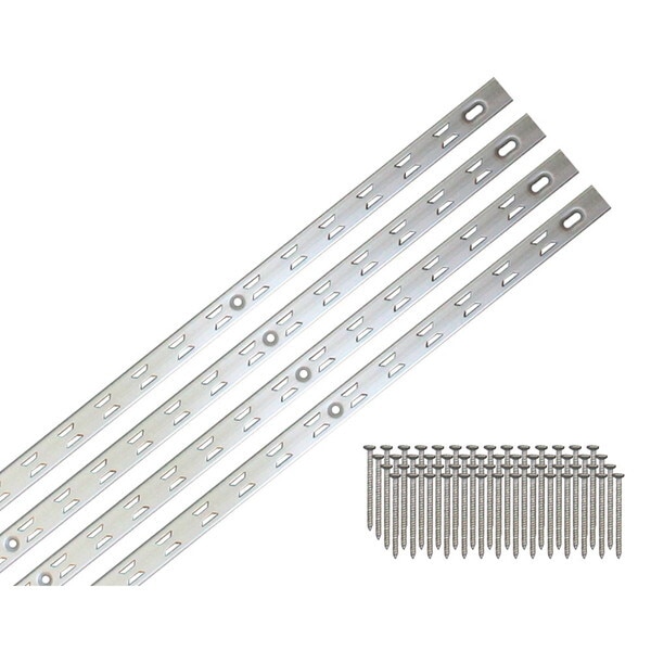 98181 リーフ棚柱 1820mm シルバー 4本(ビス付)