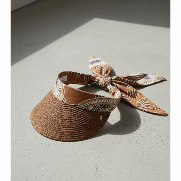 HK x BABBARRA SEA バイザー 女性用サンキャップ ナツメグアンバー HAT51944