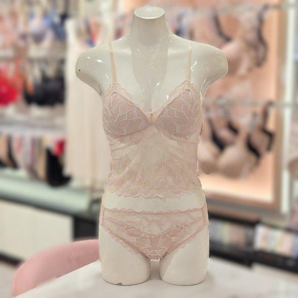 総レース トップ ブラレット ヘムパンティ セット BR0840ABP0840P-SK