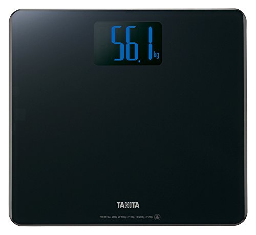 タニタ(Tanita) 体重計 200kg バックライト デジタル ブラック HD-366 BK 乗