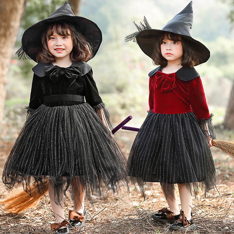 短纳期子供 ハロウイン 仮装 コスプレ 悪魔 魔女 姫様 デビル ゾンビ コスチューム 小悪魔 ハット ハロウインクロース 女子 仮装 コスプレ 子供用 吸血鬼 ハロウィーン パーティー 変装 チュチ