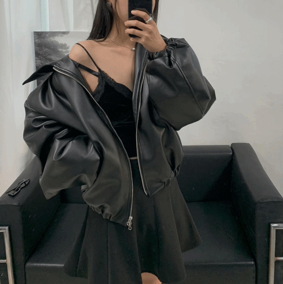 [unisex][6オンス] バルーンレザージャンパー 2カラー 6,235円