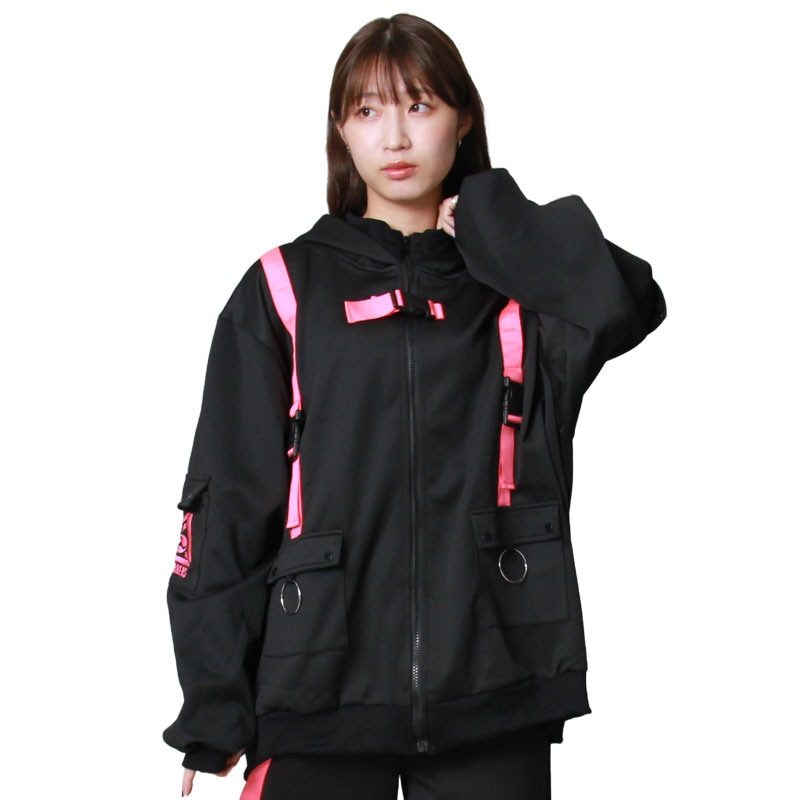 ACDC RAG 渦雷 ジャケット 原宿系 サイバー 病みかわいい パンク 大きいサイズ ユニセックス ピンク 5,387円