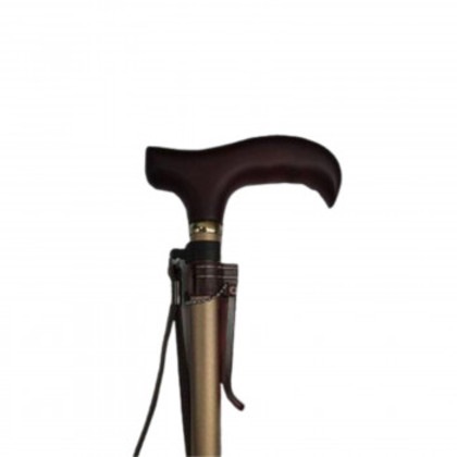 ラクーンステッキ(楽運素敵) 伸縮 ハードタイプ つや消しゴールド・OMST16-GD