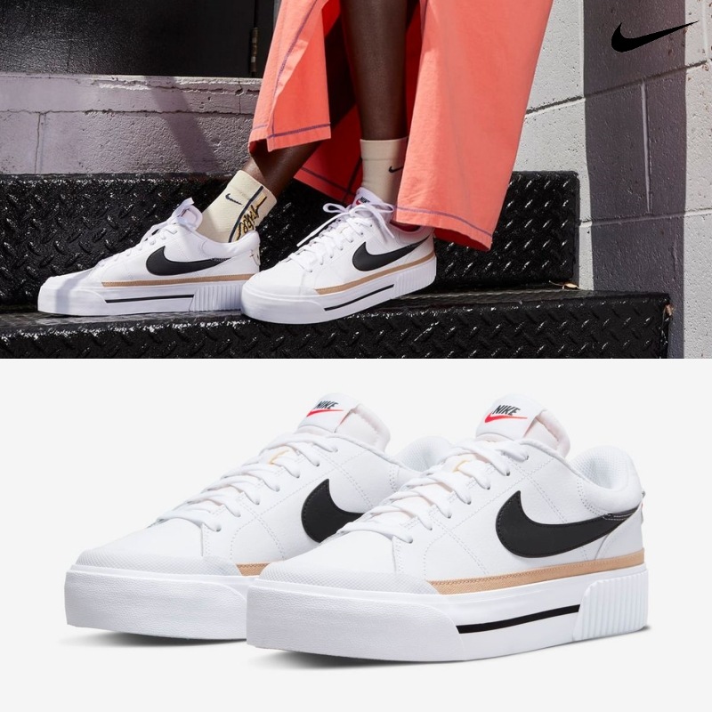 [NIKE] ナイキ スニーカー コート レガシー リフト ウィメンズシューズ / WHITE