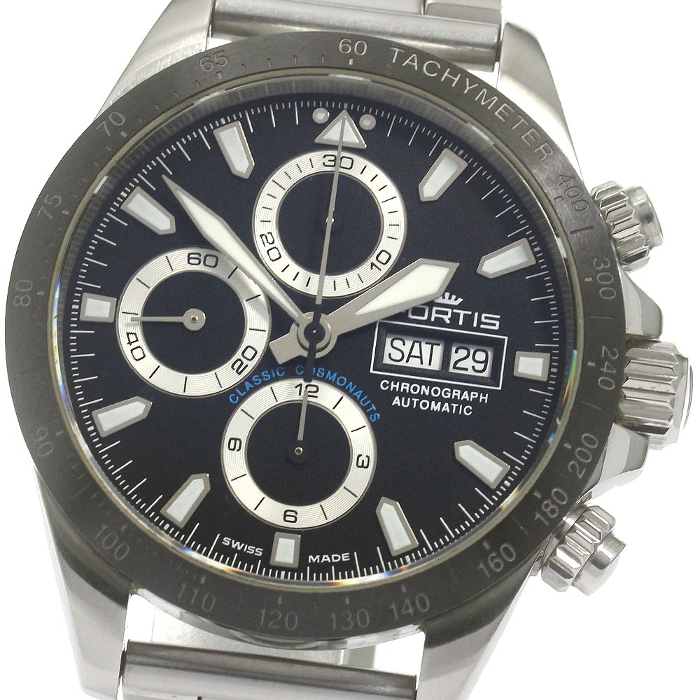 フォルティス FORTIS 401.26.141 コスモノート FLB7 リミテッド クロノグラフ デイデイト 自動巻き メンズ 保証書付き_866446【中古】