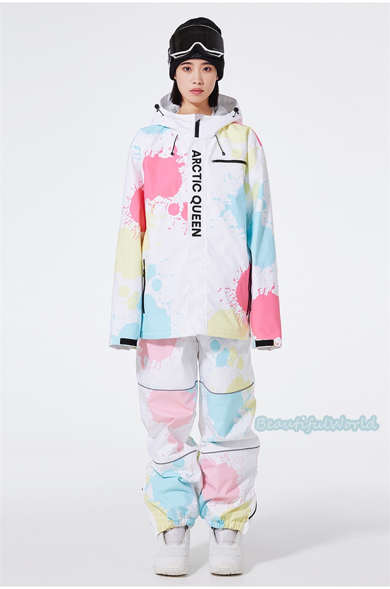 スノーボードウェア 上下 スキーウェア 上下セット レディース スノボウェア ジャケット パンツ スノーウェア 撥水 防風 保温 雪遊び