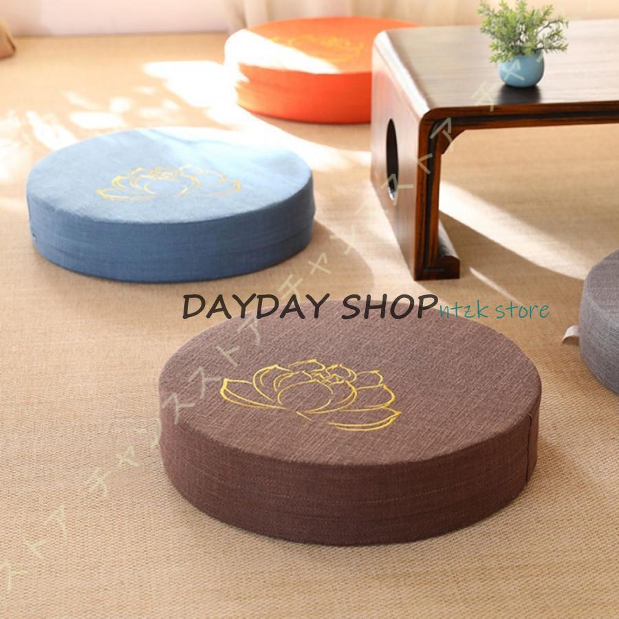 短納期 座布団 フロアクッション 丸型 丸 大きい 厚め おしゃれ ざぶとん クッション お尻が痛くならない 和座布団 可愛い 厚手 座りやすい 椅子ソファー用 和室