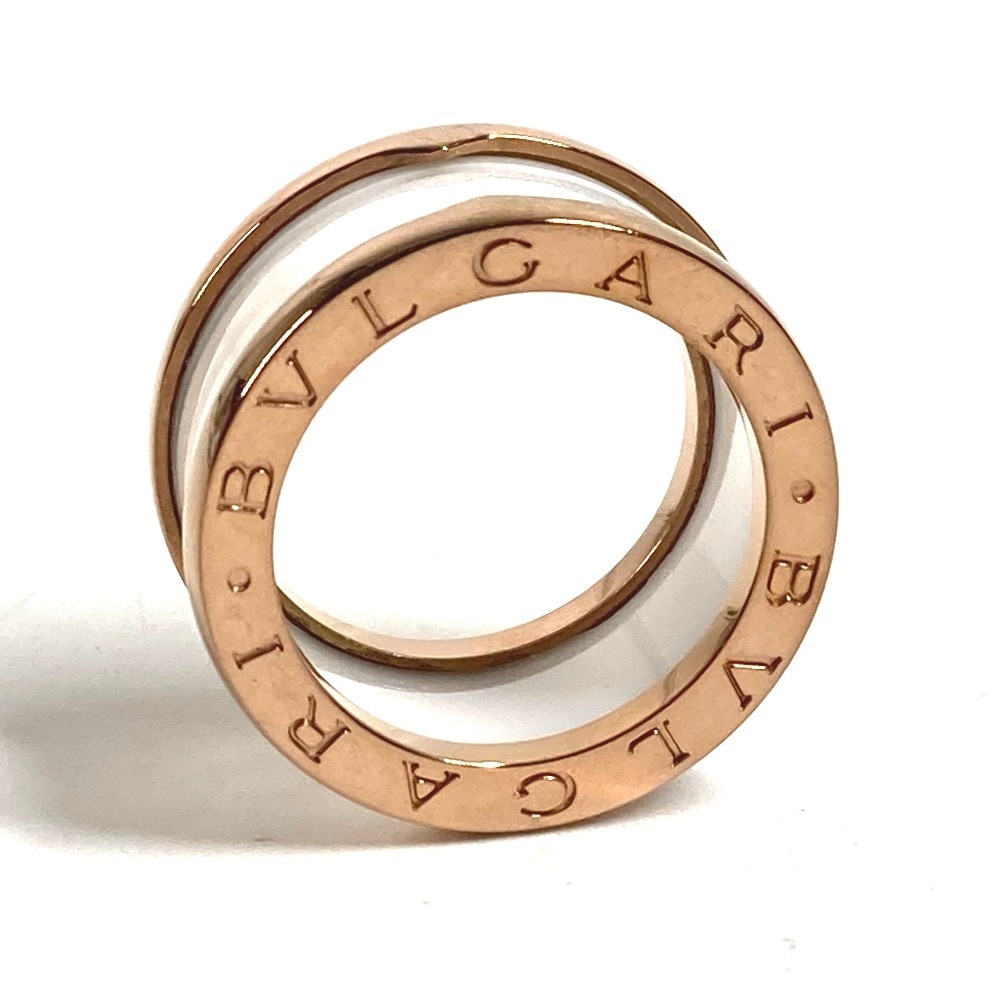 リング・指輪 ビーゼロワン B-ZERO1 セラミック K18 金 18K PG アクセサリー ジュエリー プラチナ Au750 ホワイト