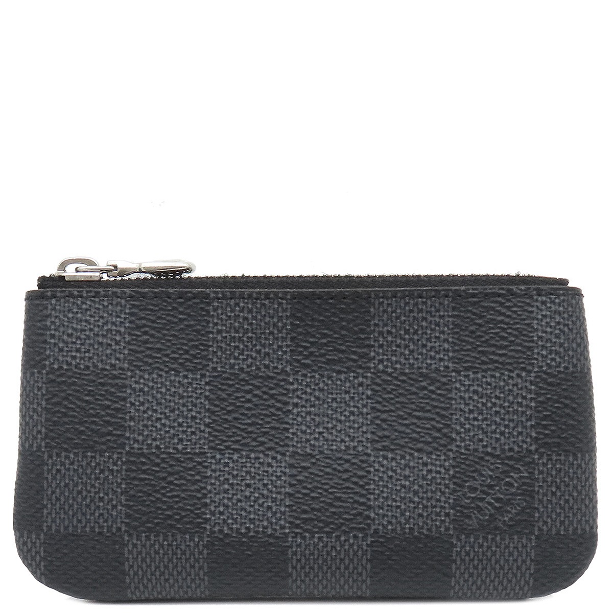 ルイヴィトン LOUIS VUITTON コインケース ポシェット クレ ダミエグラフィットキャンバス ダミエグラフィット シルバー金具 黒 キーチェーン付き N60155 CT3284 【箱】【中古 29,870円