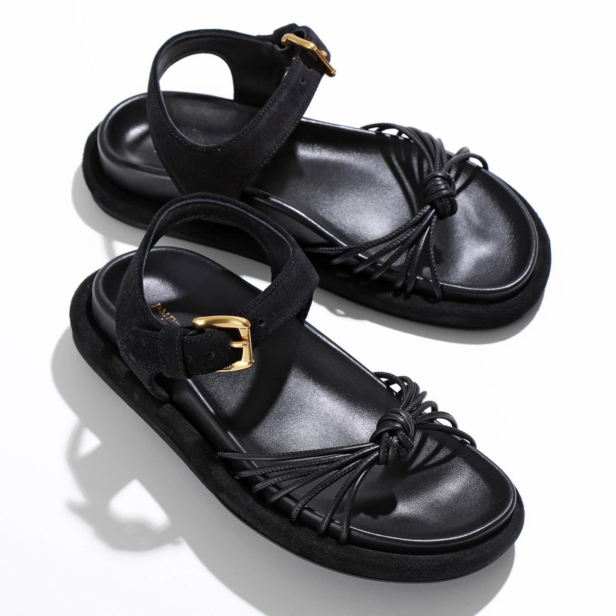 J&M DAVIDSON サンダル STRAPPY KNOTTED SANDAL ストラッピー ノット FSKS-0XX-NPSD レディース レザー ストラップ チャンキー 40サイズ 靴 999G