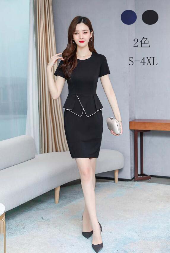 通勤お仕事服スーツワンピース オフィスビジネスリクルート 通勤 OL 面接 入学式 入園式 転職 卒業式 同窓会 セレモニー フォーマルスーツワンピース オシャレ 大きいサイズ 気質 細身 着痩せ ス