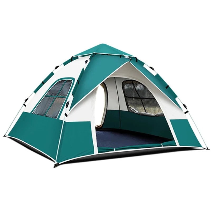 5色新金四用アウトドア防水テント大きいサイズ3-4人用0cm*0cm*135cm折りたたみ可能ポータブル簡単に開く 収納するこうえん自動構築野外カジュアルキャンプKYHWZP