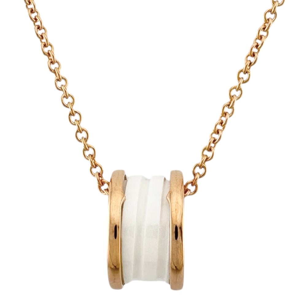 ブルガリ B-zero.1 ネックレス 18金 K18ピンクゴールド BVLGARI 中古 美品