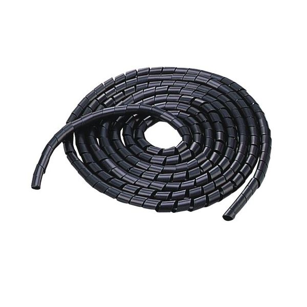 (まとめ) エレコム ケーブルスパイラルチューブ内径15mm 長さ5m ブラック BST-15BK 1本 (×10セット)