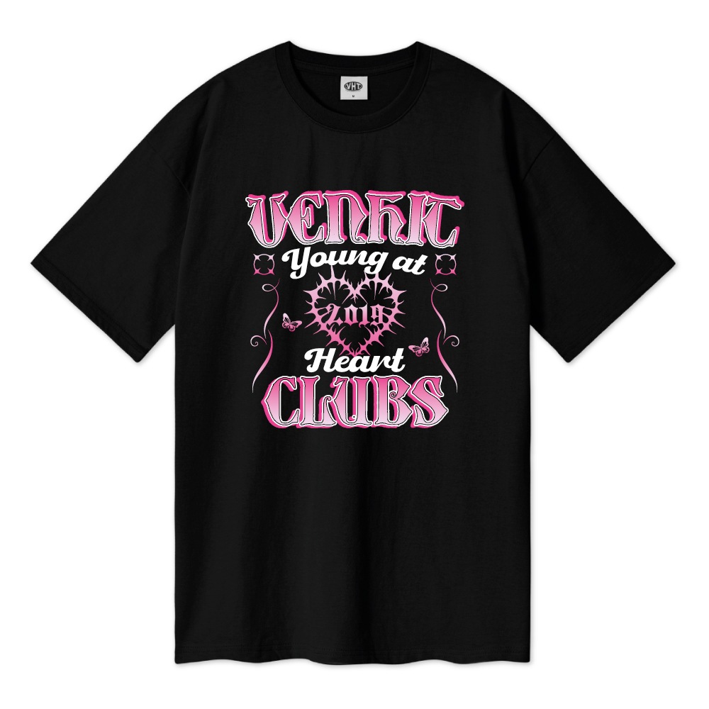 VH HEART CLUBS OVER FIT T-SHIRTS