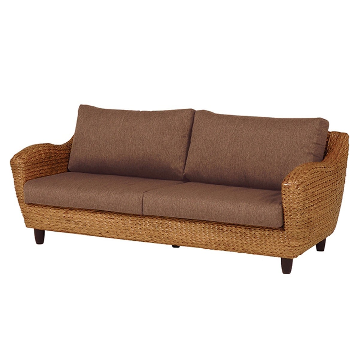 ソファ 座面高38cm 3人掛け 完成品 ウォーターヒヤシンス ROSEMARY ソファー ホテイアオイ 三人掛け アジアンテイスト インテリア おしゃれ 天然素材 屋内