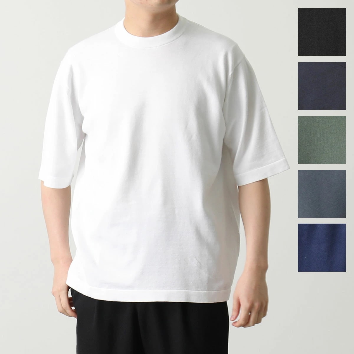 JOHN SMEDLEY ジョンスメドレー ニット TINDALL ティンドール 24G メンズ クルーネック 半袖 コットンニット シーアイランドコットン カラー6色 12,037円