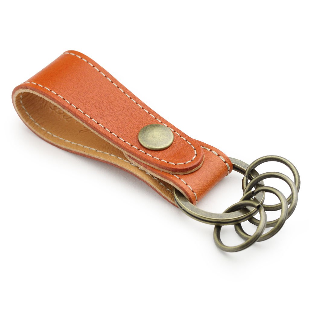 [アビエス] 栃木レザー キーリング 日本製 牛革 キーホルダー メンズ