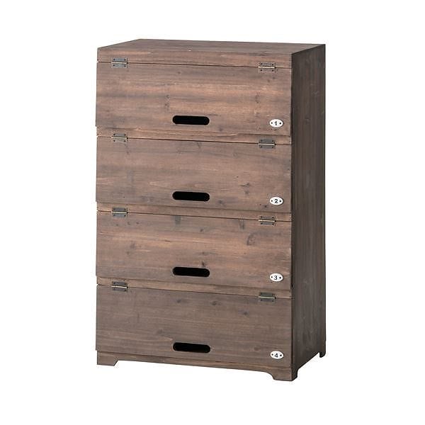 木製シューズラック/下駄箱 [ワイド4段] 幅55cmx奥行32cmx高さ85cm CCR-401