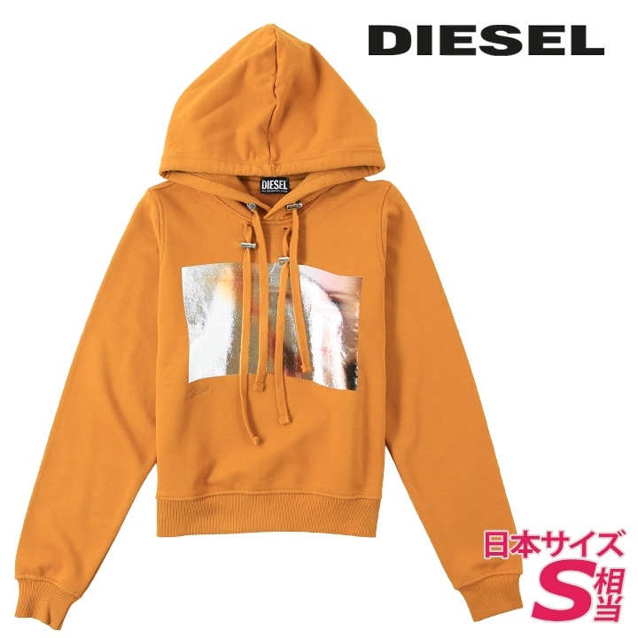 スウェットパーカー レディース F-REGGY-DROOD 箔プリント ワンポイントロゴ刺繍 die-l-t-g4-2d8