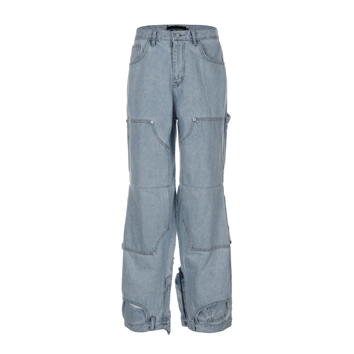 【SURGERY】 SURGERY DOUBLE KNEE DOUBLE JEANS : LIGHT BLUE