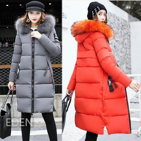 ダウンコート レディース　コート　ロングコート 中綿ジャケット ダウンジャケット　フードファー付き