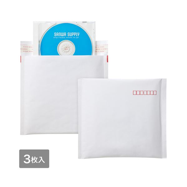 (まとめ)サンワサプライ 郵送用クッション封筒(3枚セット) FCD-DM3N(×10セット)