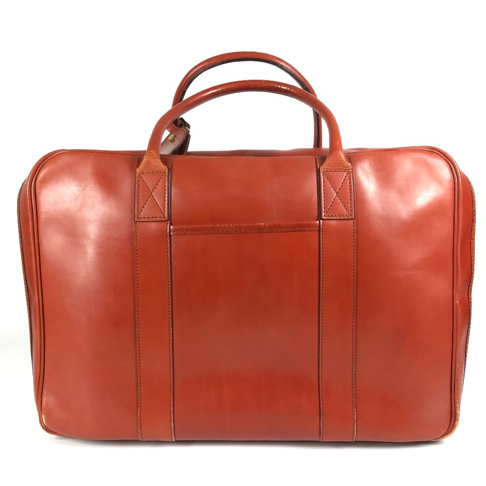 SWAINE ADENEY BRIGG スウェインアドニーブリッグ ボストンバッグ カバン 内側チェック 旅行バッグ ハンドバッグ トラベルバッグ レザー エンジ系