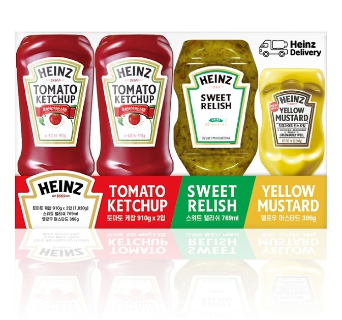 激安先着 Heinz Ketchup 910g x 2EA + Relish 769ml + Mustard 396g ソース・たれ -  flaviogimenis.com.br