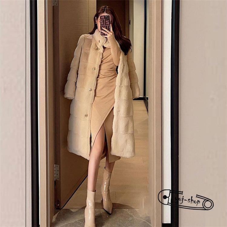 人気商品超目玉 秋冬 レディース ファーコート 毛皮コート おしゃれ レディースコート フェイクファー アウター ジャケット　暖かい OL　通勤　レディースアウター