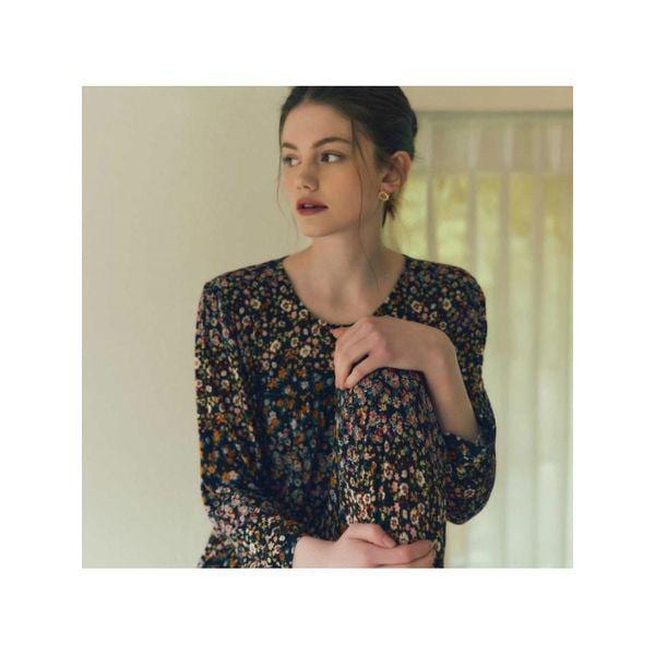 ワコールノーマルモーダルスパン小花柄ホームウェアボトムスWPA377WP T_P412707350