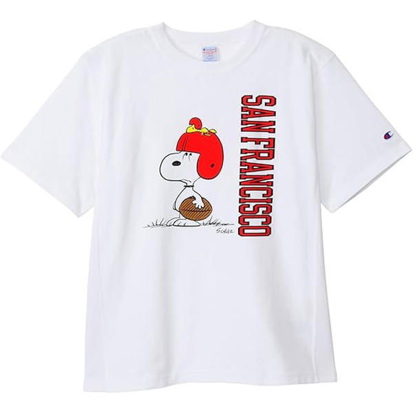 Champion チャンピオン ピーナッツ スヌーピーリバースウィーブ ショートスリーブTシャツ 半袖 メンズ C3B351-010