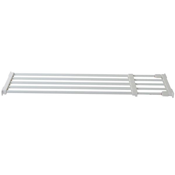 （まとめ）突っ張り棚/突っ張りラック [伸縮 強力パイプラック] 強力 75120cm [x10]