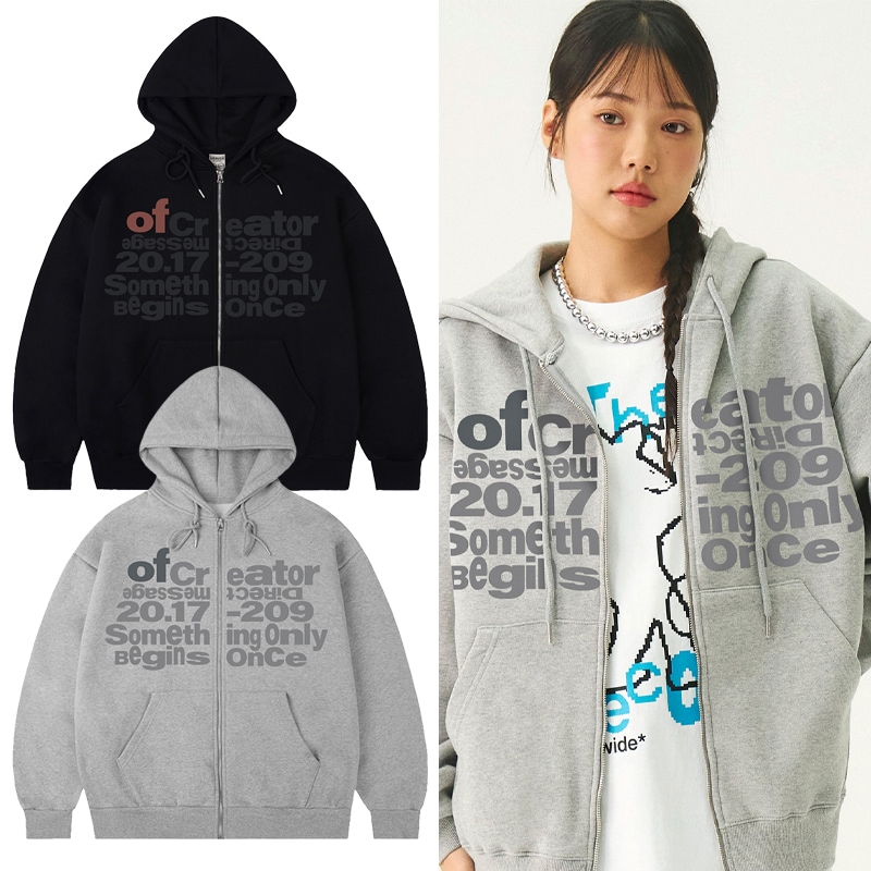 [UNISEX]OF-CREATOR Hooded Zip-up_2color