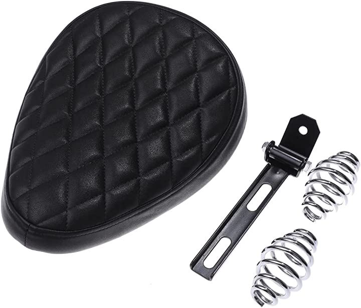 シングル シート ソロシート レザー ブラケット ステー スプリング セット スティード ドラッグスター マグナ バルカン シャドウ チョッパー バイク 汎用 社外品( タイプ１)