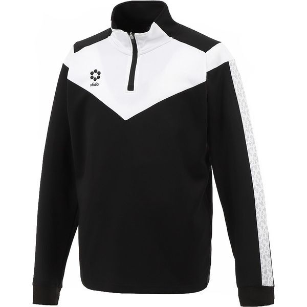 スフィーダ フットサルウエア SA-23812 Black BP ウォームアップHZトップ 2XL ブラック