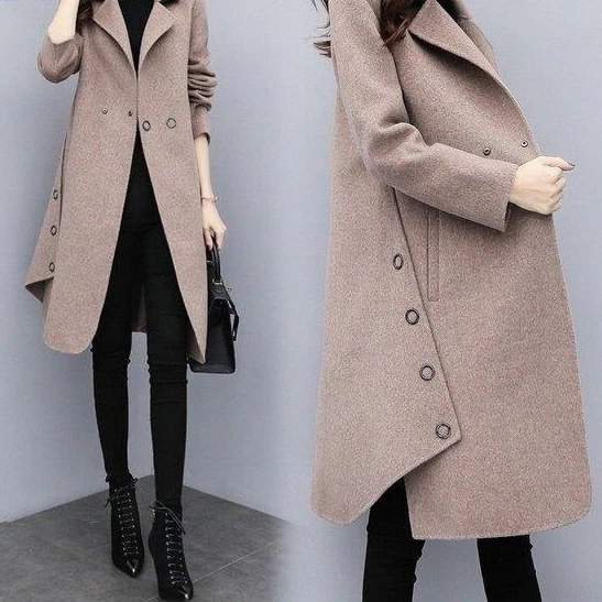 チェスターコート レディース 秋冬 40代 ミディアム丈 チェスターコート 無地 ラシャコート チェ 5,696円