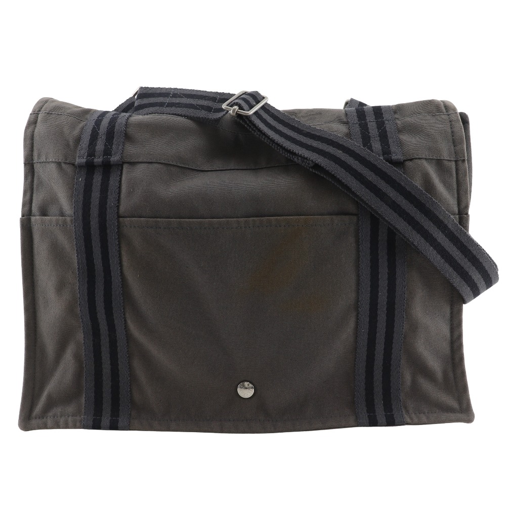 フールトゥ バサスMM ショルダーバッグ コットンキャンバス グレー ユニセックス 中古品