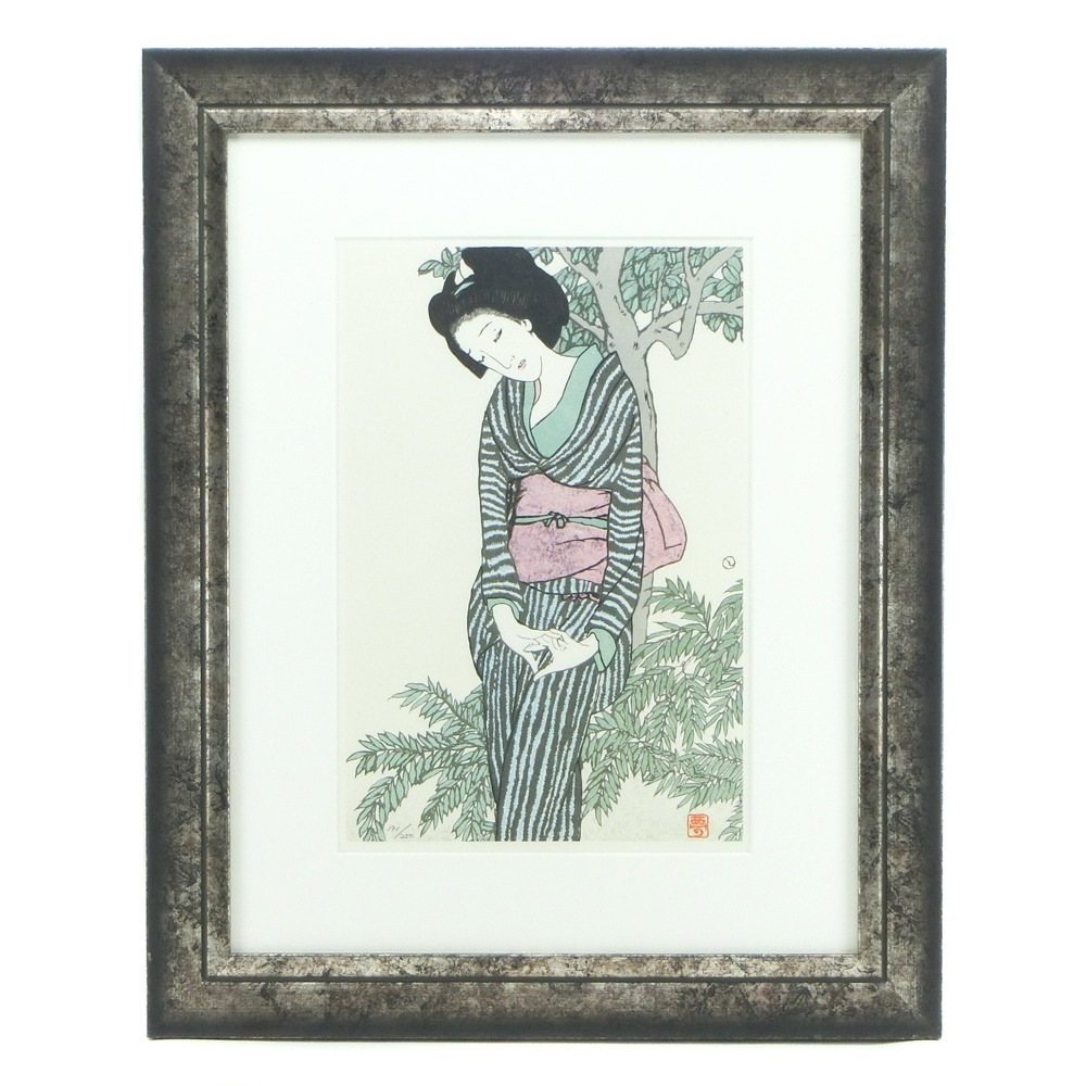 てなグッズや 【竹久夢二】 「宵待草」 中古Aランク 絵画 ユニセックス 250 191 木版画 絵画 てなグッズや 【竹久夢二】 「宵待草」 中古Aランク 絵画 ユニセックス 250 191 木版画 絵画
