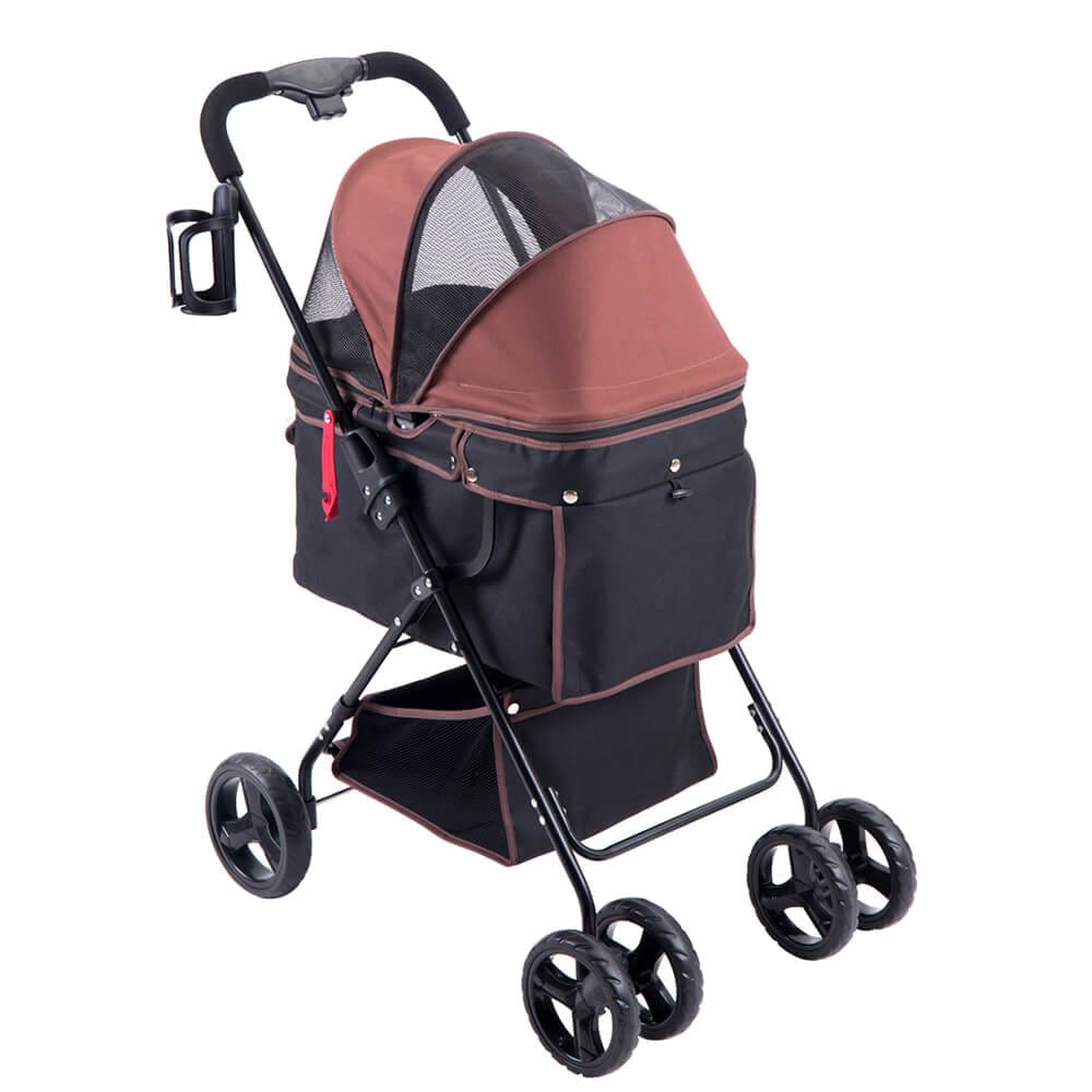 新品更新 ペットカート 中型犬 小型犬 折りたたみ 全体洗える フルオーペン設計 多頭 軽量 組立簡単 工具不要 介護用 ドッグカート ペットバギー 犬 猫 動物 ペット用品 ブルー ブラウン 宅配便